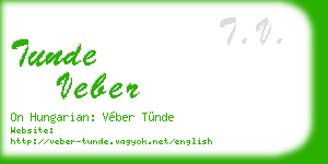 tunde veber business card